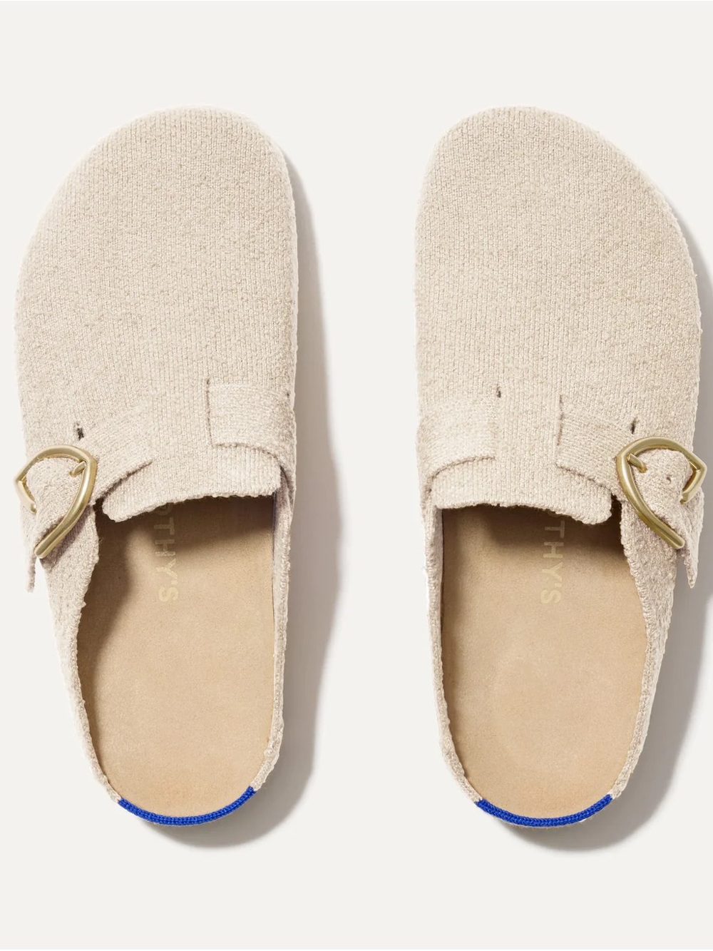 Rothy’s Buckle Clog in Honeybun Bouclé